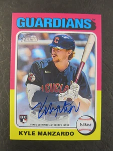 2024 Topps Heritage Kyle Manzardo RC AUTO EV - Picture 1 of 3