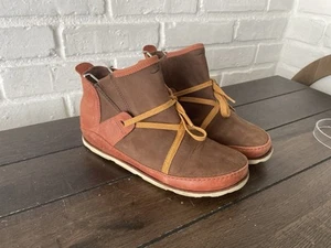 Chaco Harper Women Mid Caribou Nubuck Hiking High Too Lace Shoes Boots Sz 7 - Picture 1 of 24