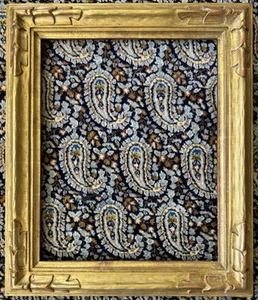 Individueller Rahmen handgeschnitzt wasservergoldet 22 k Gold Fine Art 25 x 21" - Bild 1 von 7
