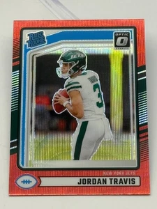 2024 Panini Donruss Football Rated Rookie Insert RC #349 Jordan Travis Red Hyper - Picture 1 of 8