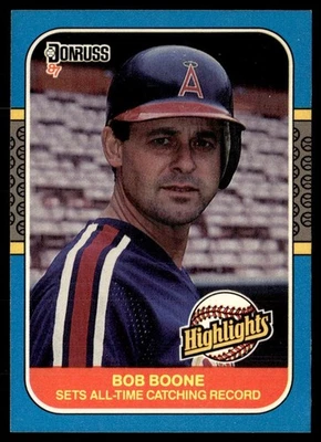 1987 Donruss Highlights Bob Boone California Angels #41 - Image 1 of 2