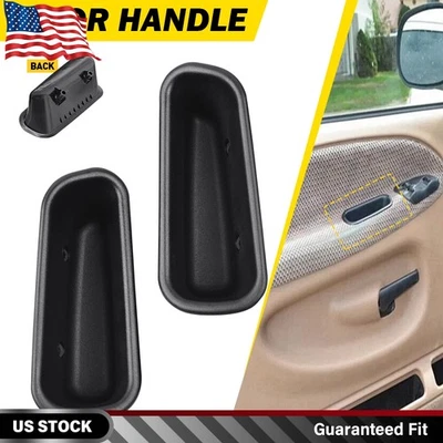 Pair Front Door Trim Panel Pull Cup Cover For 1994-2002 Dodge Ram 1500 2500 3500 - Image 1 of 4