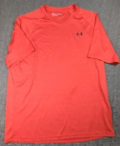 Under Armour Men's Velocity Short Sleeve T-Shirt Size XL Orange Active Gym - Picture 1 of 5