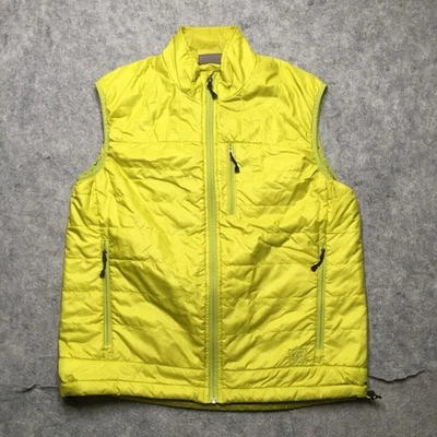 REI Vest Mens Medium Lime Green Insulated Pertex Quantum ECO PrimaLoft Puffer - Image 1 of 4