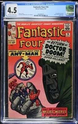 FANTASTIC FOUR #16 CGC 4.5 OWW 1ST ANT-MAN CROSSOVER #4562806015 - Image 1 of 3