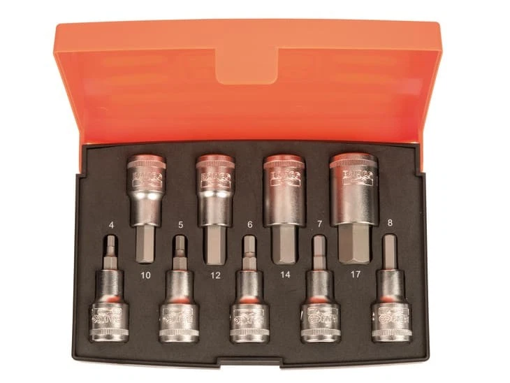Bahco BAHS9HEX S9HEX 9pc 1/2in Drive Socket Set - Image 1 of 1