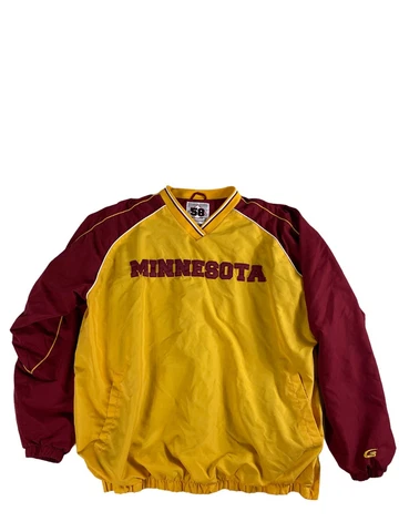 Minnesota Golden Gophers 58 Sport Pullover Jacket 2XL Maroon And Gold Cover
