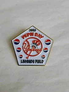 Yankees Legends Field Pepsi Day 2008 Souvenir Lapel Pin New York - Picture 1 of 3