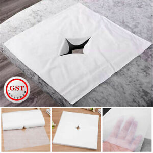 UP TO 800pcs Beauty Salon Disposable Face Pad Bed Table Face Hole Cover Massage