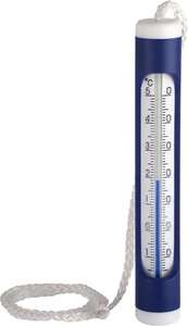 Analoges Schwimmbad Und Teichthermometer Mit Befestigungsleine Misst Unterwasser - Bild 1 von 11