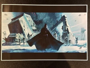 Star Wars Darth Vader Hoth Art Poster Print 11" x 17" SIGNED by Livio Ramondelli - Picture 1 of 1