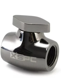 XSPC G1/4" Kugelhahn, Chrom, NEU, KOSTENLOSER VERSAND - Bild 1 von 6