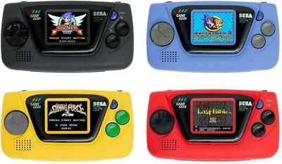 SEGA Game Gear Micro Black Blue Yellow Red White Big Window Micro - Image 1 of 4