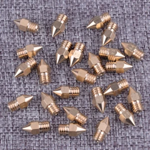 25x 3D Printer Nozzle Brass 0.4mm fit for Creality CR-10 MK8 Makerbot Tarantula - Photo 1/3