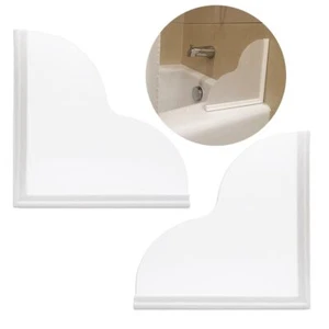 Tub Splash Guard Removable 2 Pack Bathtub Water Splash GuardsSilicone Base & ... - Picture 1 of 6