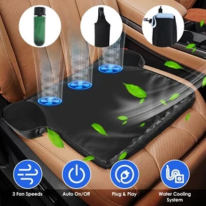 Car Trucks Ventilation Seat Cushion Summer USB with Fan Office Home Cooling Pad - Picture 1 of 21
