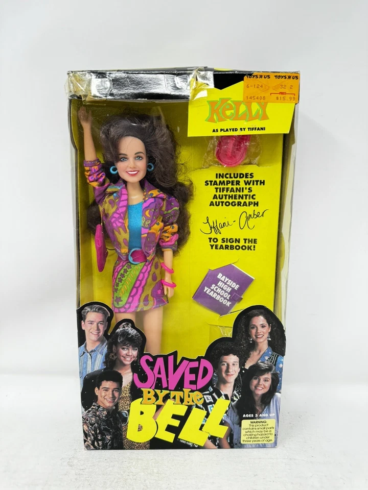 Vintage 1992 Tiger Toys Saved by The Bell Kelly Kapowski Doll Tiffani NRFB
