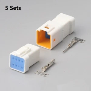 5 Sets 8 Pin Kfz Kabel Stecker Wasserdicht 08R-JWPF-VSLE-D 08T-JWPF-VSLE- - Bild 1 von 2
