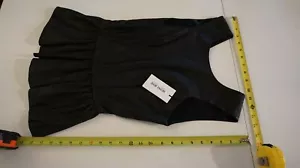 Neu mit Etikett Denny Rose schwarzes Oberteil Kunstleder Druck ART. 5670 Made in Italy Größe Small S - Bild 1 von 12