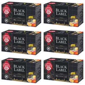 TEEKANNE - Black Label Lemon - Schwarzer Tee mit Zitrone  - 6 x 20 Teebeutel - Bild 1 von 5