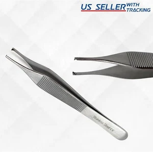 Dental Adson Kocher Tweezer 12cm 1x2 Rat Tooth Dressing Forcep Pliers Instrument - Picture 1 of 3