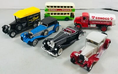 Set of 6 - MATCHBOX Models of Yesteryear - Mercedes, Bugatti, Mack, Morris, More - Image 1 of 4