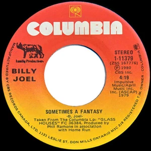 BILLY JOEL - MANCHMAL EINE FANTASIE - EX ZUSTAND [VINYL 7"] KANADA - Bild 1 von 2