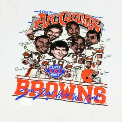 Cleveland Browns AFC Champs Super Bowl XXII T Shirt Funny Vintage Gift For Men Cover