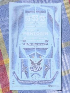Tamiya 1/24 D W Zakuspeed Capri Genuine Cult Graph Decal - Picture 1 of 9