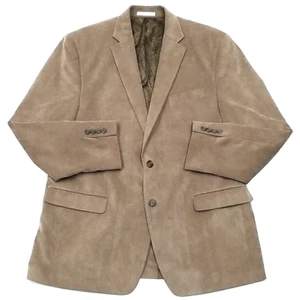 Ralph Lauren Corduroy Blazer Men 44R Brown Sport Coat Paisley Lining 2 Button - Picture 1 of 12