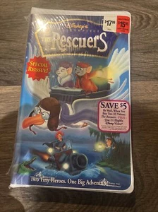 The Rescuers VHS Tape Tiny Heroes New Sealed Vintage 1992 Disneys Masterpiece  - Picture 1 of 2