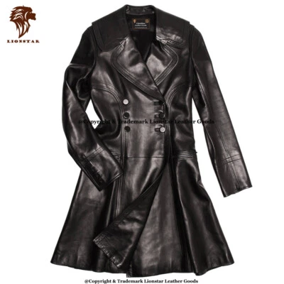 Lionstar Stylish Jolly Vintage Top Quality Winter Warm Real Leather Ladies Coat - Image 1 of 3