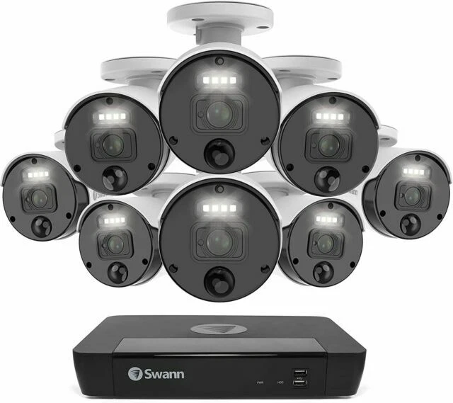 Swann Master 4K 8 Channel Home Security Camera System, 2TB NVR, 8 PoE IP - Image 1 of 1