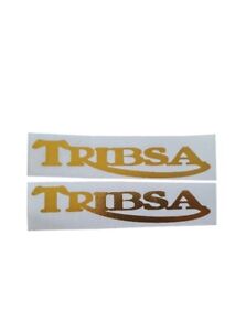 2 x Tribsa Tank Decals Stickers Triumph Bsa Classic Motorcycle Caferacer Bobber 