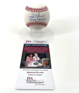 RAFAEL PALMEIRO AUTOGRAPHED MLB BASEBALL JSA WITNESS COA 2 INSCRIPTIONS - Picture 1 of 3