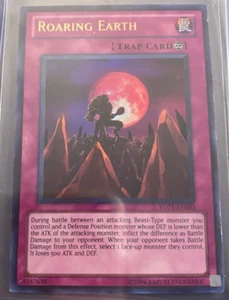 Yugioh Brüllende Erde YDT1-DE003 Ultra Rare Unlimited Fallenkarte - Bild 1 von 2