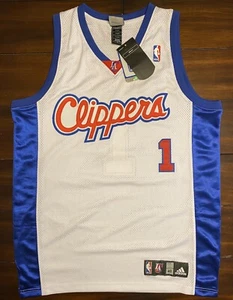 Rare Vintage Adidas NBA Los Angeles Clippers Baron Davis Basketball Jersey - Picture 1 of 9