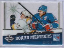 12-13 PANINI LIMITED BOARD MEMBERS #BM-19 RYAN CALLAHAN 115/199 RANGERS