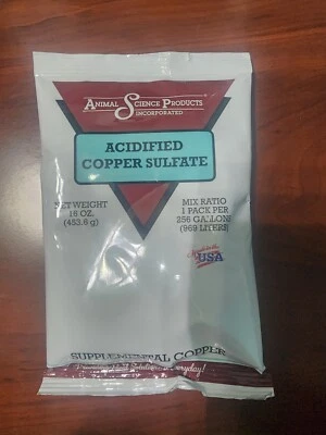 sulfato de cobre acidificado (bolsa de 1 lb) Foto 1 de 4