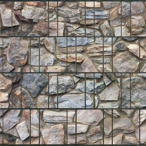 Bretagne - Bedruckter Sichtschutz Streifen Rolle Doppelstab Zaun PVC frei - Bild 1 von 6