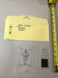 Tom Carter Washington Redskins Topps Vault Football Card Production Photo Film