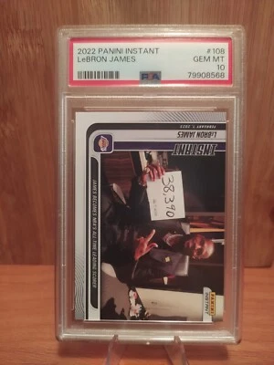 PSA 10 Lebron James RECORD 38390 points Panini Instant #108 NBA Angeles Lakers - Imagen 1 de 3