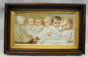 Firma "Premio Prang Babies" di Ida Waugh, stampa fine 1800 - Foto 1 di 9
