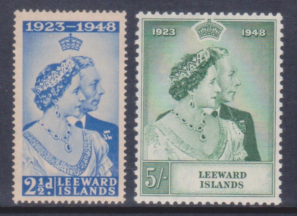 (F288-32) 1948 Lee Ward Islands set of 2stamps Silver Wedding MH stamp (DN32) - Image 1 of 1