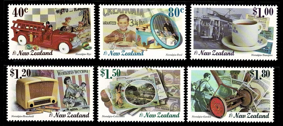 New Zealand 1999 Nostalgia Millennium Series set SG 2239-2244 MM mint - Image 1 of 1