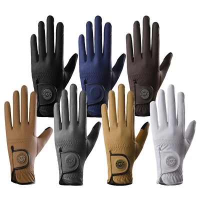 AF EQUESTRIAN Damen Reithandschuhe Premium Kunstleder Schlangendesign