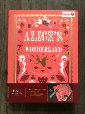 FAO SCHWARZ ALICE'S ADVENTURES IN WONDERLAND BOOK KIT - ONLY AT TARGET - NEW Foto 1 de 3