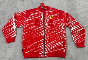NWT PUMA Joshua Vides X Scuderia Ferrari Race Jacket Sz M Medium Red 62493202 - Picture 1 of 15