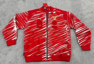 NWT PUMA Joshua Vides X Scuderia Ferrari Race Jacket Sz M Medium Red 62493202 - Image 1 of 4