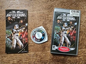 SONY PLAYSTATION PORTABLE PSP - STAR WARS BATTLEFRONT II 2 #BLG21 CIB PLATINUM - Picture 1 of 1